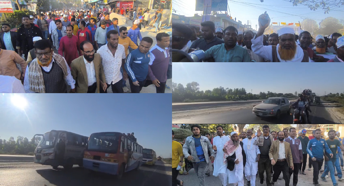 লুৎফর রহমান মতিনের এলেঙ্গা জনসভায় যোগদিতে গোহালিয়াবাড়ী ইউনিয়ন বিএনপির নেতৃত্বে ১৫ বাসের বিশাল বহর।