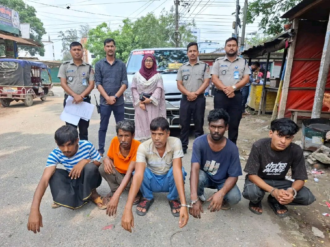 টাঙ্গাইল সদরে মাদকবিরোধী অভিযানে ৫ জনের দণ্ড