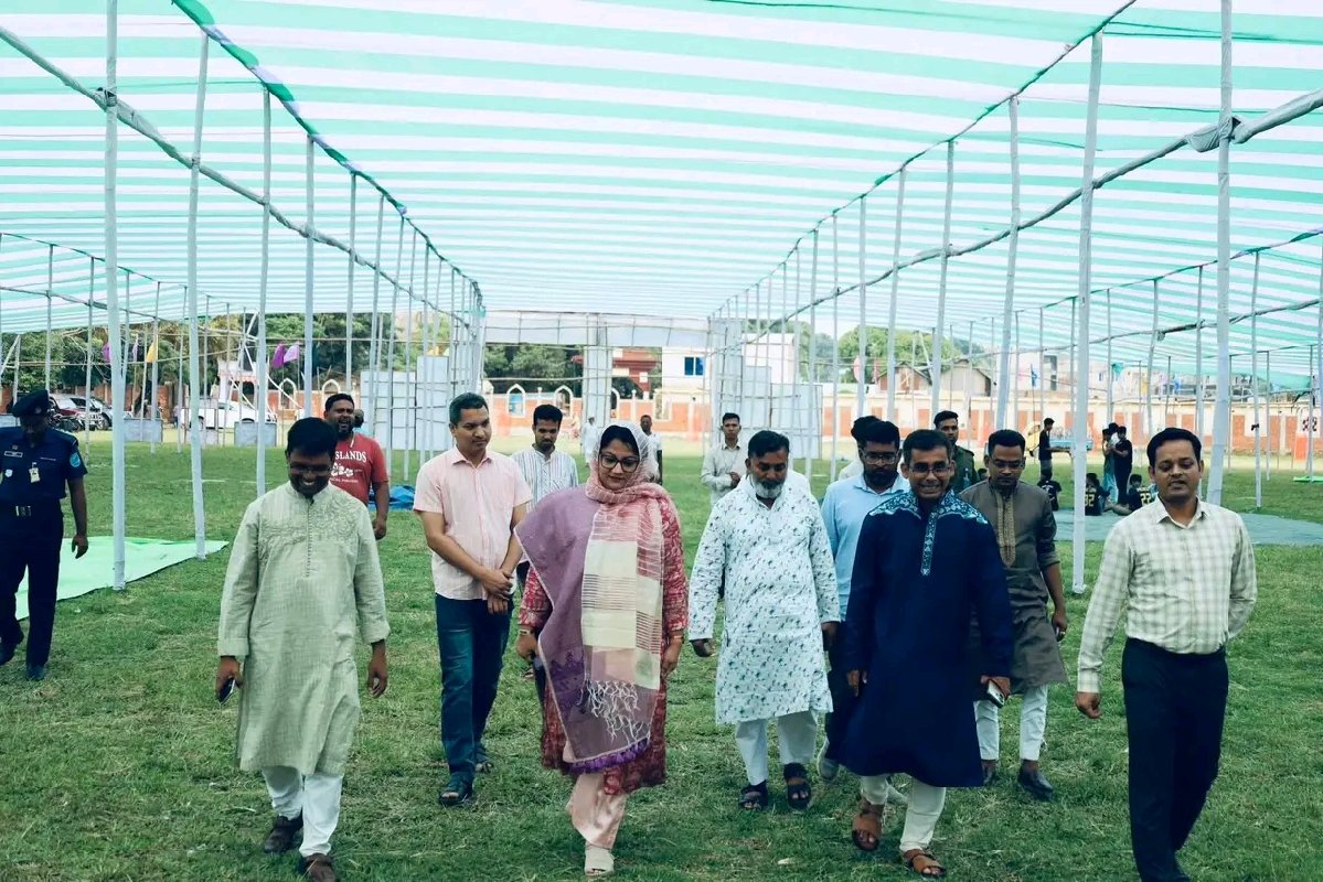 টাঙ্গাইলে কেন্দ্রীয় ঈদগাহ ময়দানে ঈদের নামাজের প্রস্তুতি সম্পন্ন