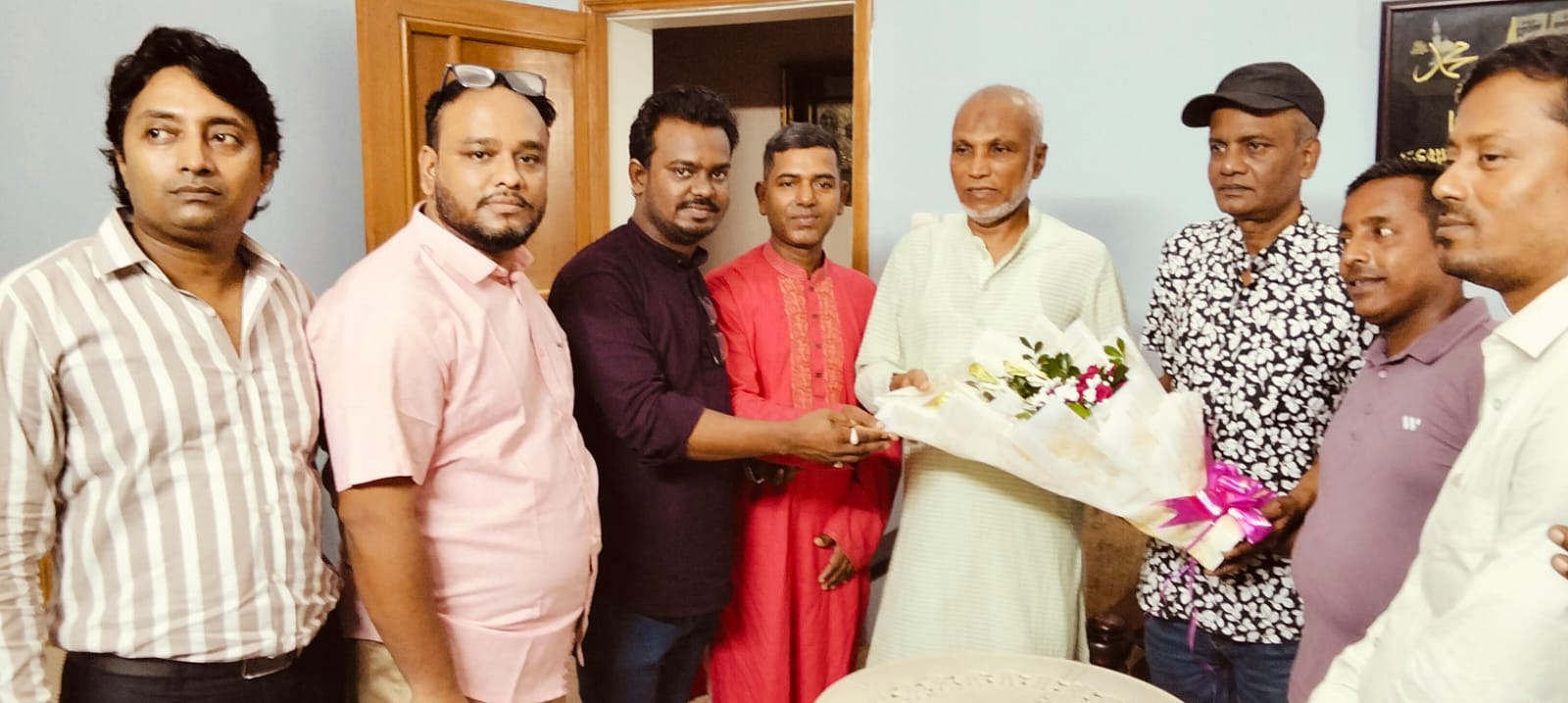 বোয়ালখালী পূজা উদযাপন পরিষদের পক্ষ থেকে এমপি এরশাদ উল্লাহকে শুভেচ্ছা