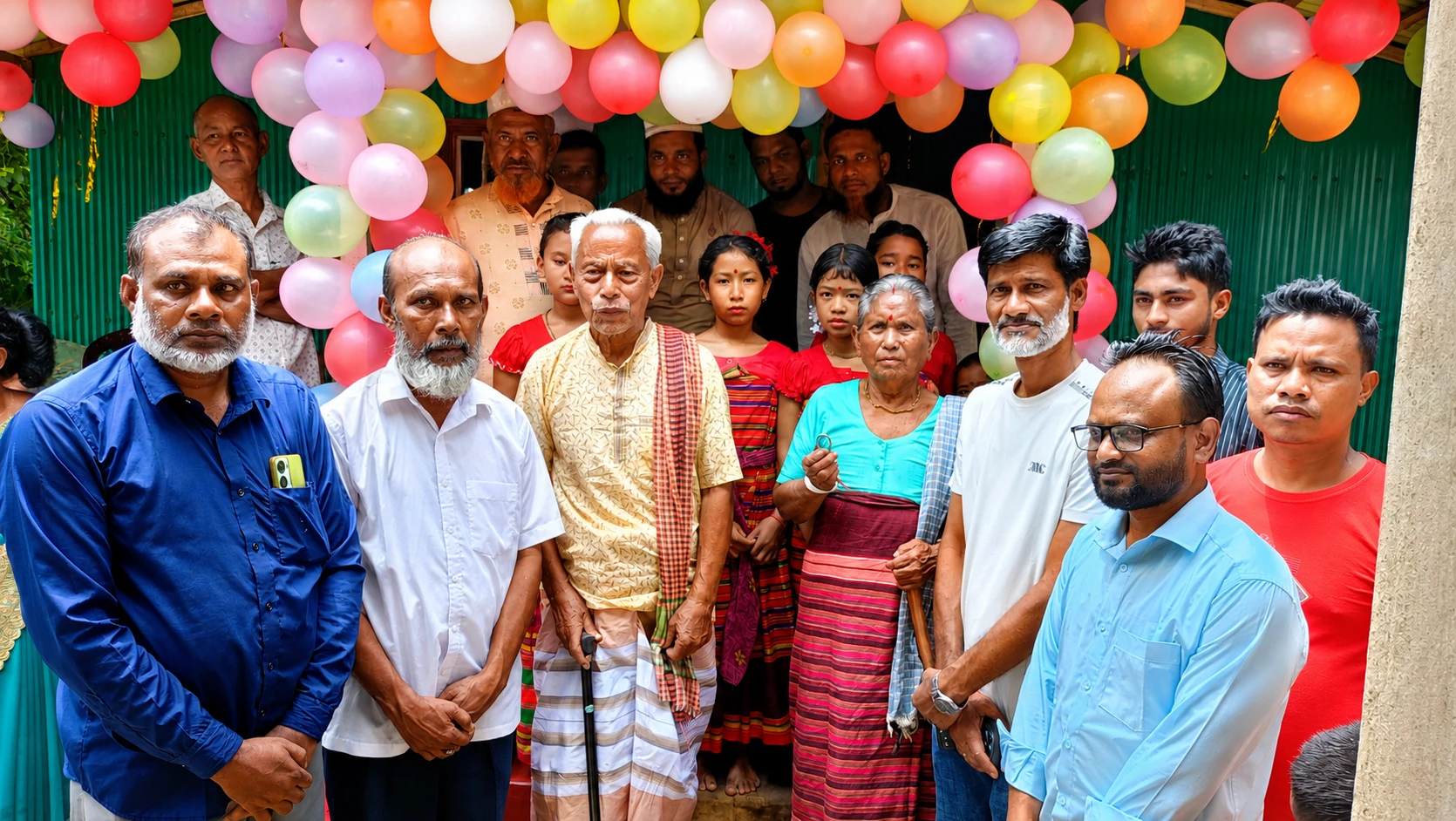 দরিদ্র হাজং পরিবারকে নতুন ঘর দিলেন : ডেপুটি স্পিকার ব্যারিস্টার কায়সার কামাল
