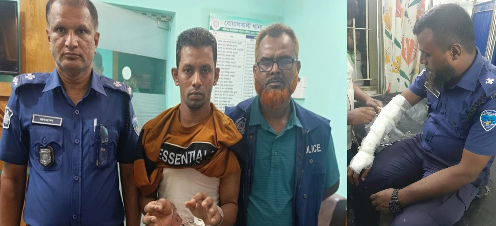 বোয়ালখালীতে পুলিশ সদস্যকে কামড় দিয়ে হ্যান্ডকাফসহ পালালেন আসামি, অভিযানে ফের গ্রেপ্তার