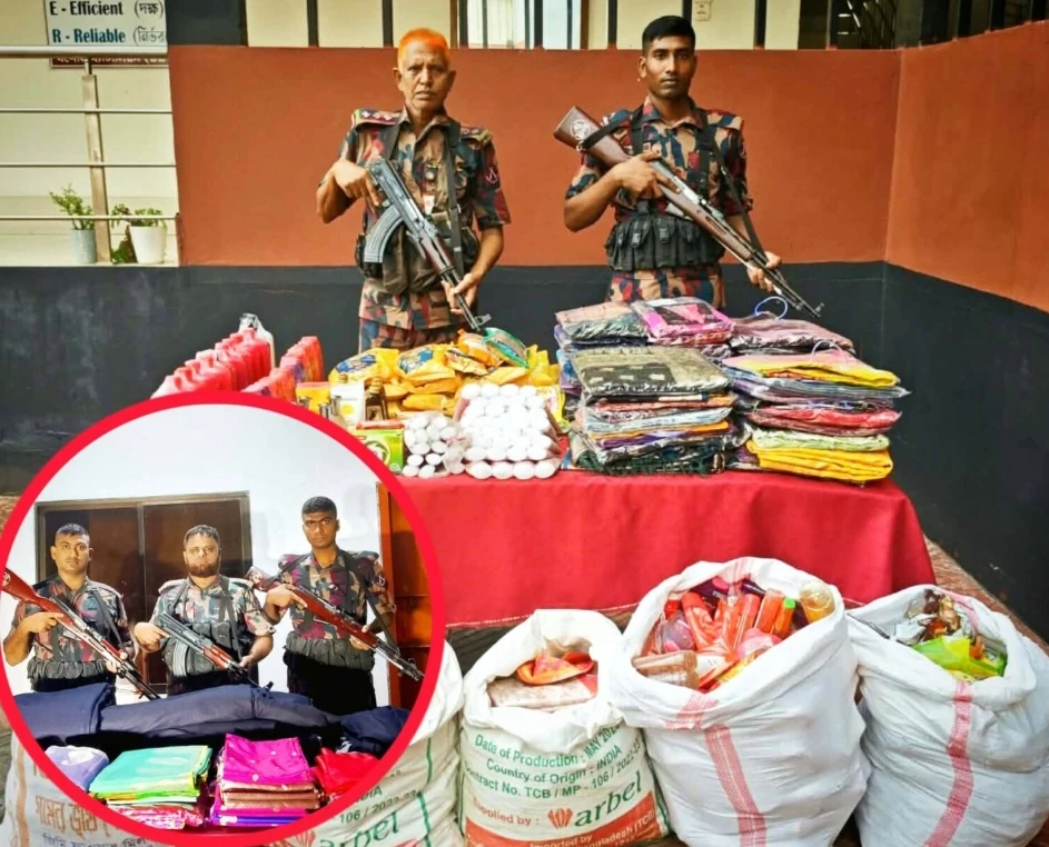 ‎বেনাপোল সীমান্তে বিজিবির অভিযানে ১৫ লাখ টাকার ভারতীয় পণ্য জব্দ