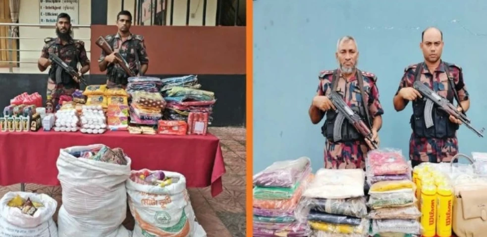 বেনাপোলে বিজিবির অভিযানে প্রায় ১৪ লাখ টাকার ভারতীয় পণ্য জব্দ